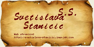 Svetislava Staničić vizit kartica